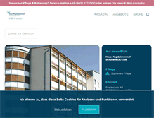 Tablet Screenshot of pflegeheim-stadtfeld.de